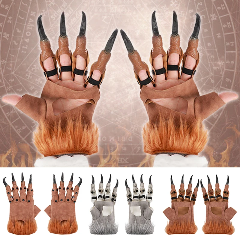 Halloween Party Gloves PU Leather Plush Gloves Dragon Claw Gloves Long Nail Devil Finger Gloves Ghost Show Props Accessories DIY
Halloween Party Gloves PU Leather Plush Gloves Dragon Claw Gloves Long Nail Devil Finger Gloves Ghost Show Props Accessories DIY