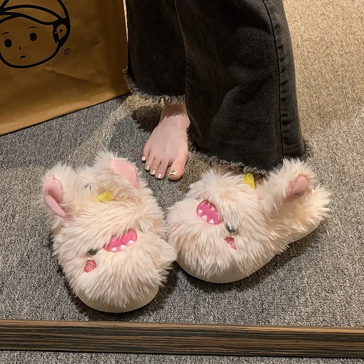 2023 new Fluffy Fur Slippers Women Men Autumn Winter Warm Shoes Soft Plush Lovers Home Floor Slides Cute Animal Frog Footwear
2023 new Fluffy Fur Slippers Women Men Autumn Winter Warm Shoes Soft Plush Lovers Home Floor Slides Cute Animal Frog Footwear