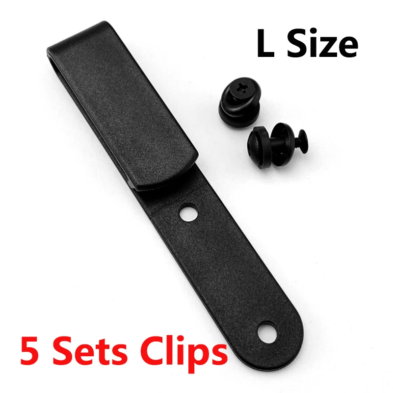 5 Sets KYDEX IWB HOLSTER Belt CLIP Knife Scabbards K Sheath Waist Back Clamps with Screws EDC Tools DIY Making Accessories Parts
5 Sets KYDEX IWB HOLSTER Belt CLIP Knife Scabbards K Sheath Waist Back Clamps with Screws EDC Tools DIY Making Accessories Parts