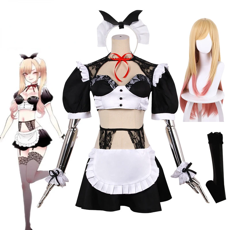 Anime My Dress-Up Darling Kitagawa Marin Cosplay Costumes Black Sexy Maid Skirt Dresses Full Set Roleplay for Halloween Party
Anime My Dress-Up Darling Kitagawa Marin Cosplay Costumes Black Sexy Maid Skirt Dresses Full Set Roleplay for Halloween Party