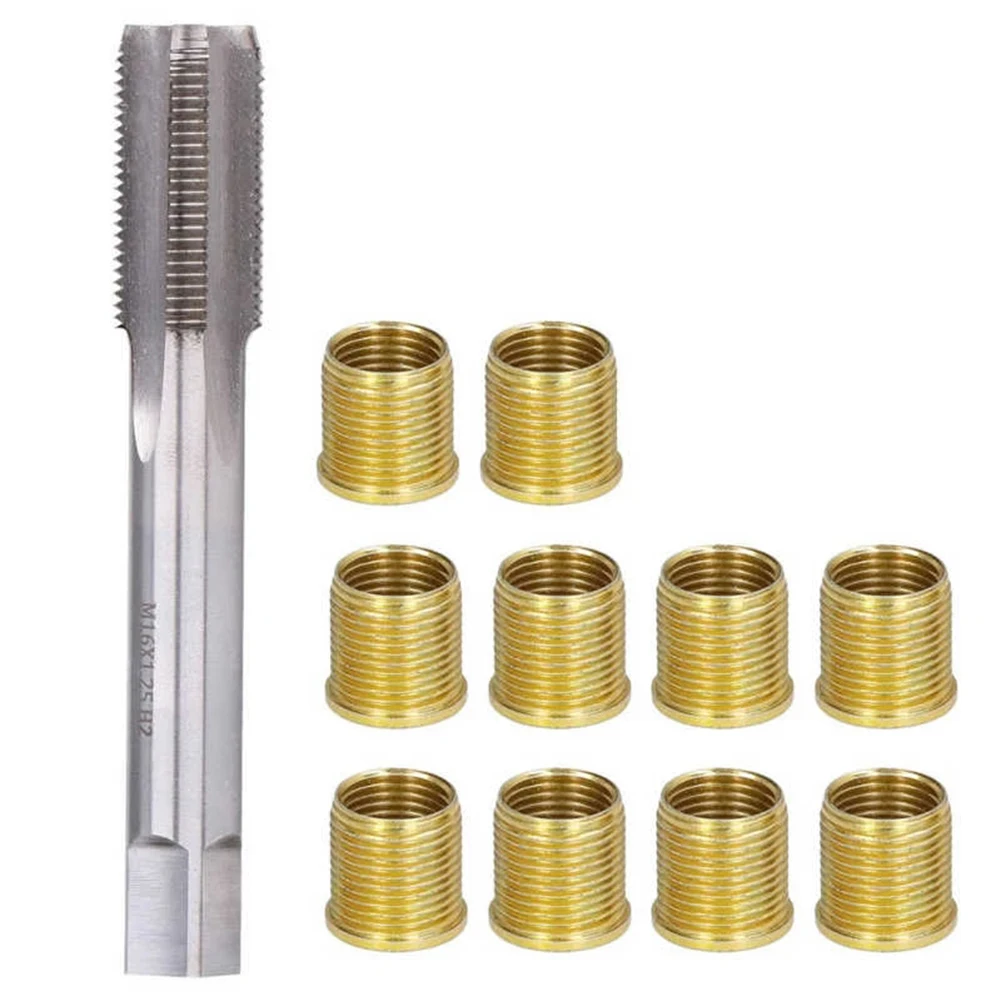M16*1.25 Thread Tap M14x1.25 Thread Screw Nuts Inserts Metal Set For Gasoline Engine Generator Repairing Tool Accessories
M16*1.25 Thread Tap M14x1.25 Thread Screw Nuts Inserts Metal Set For Gasoline Engine Generator Repairing Tool Accessories