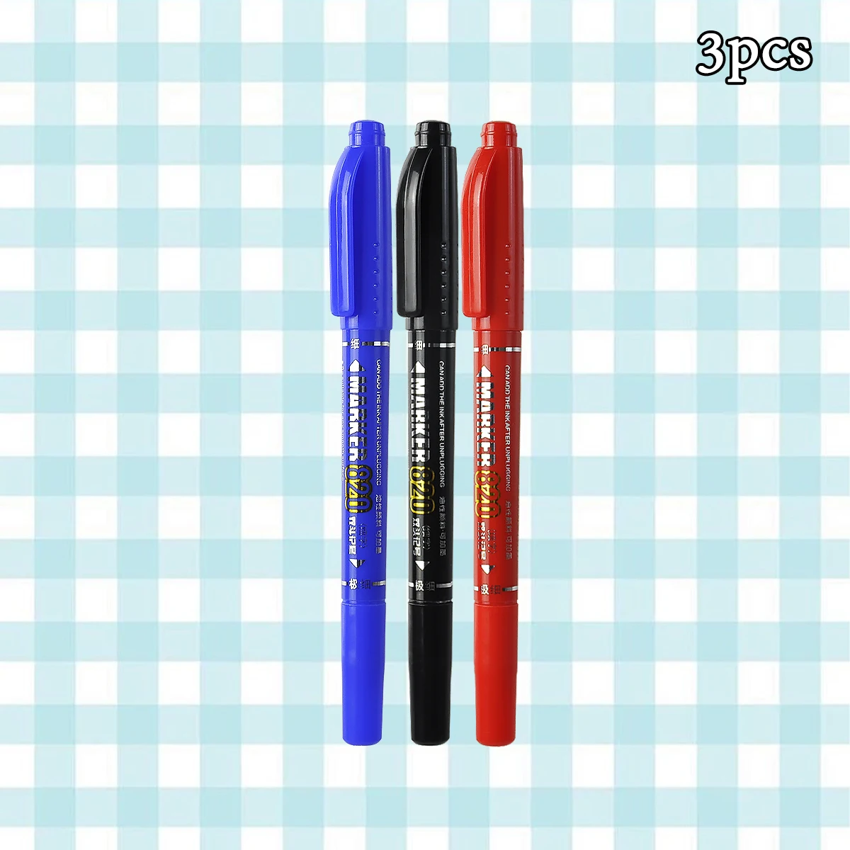 Маркеры WQN двойной наконечник черный синий красный
Маркеры WQN двойной наконечник черный синий красный