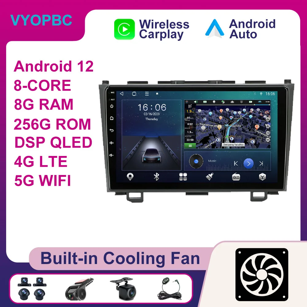 Android 12 For Honda CRV CR-V 2006 - 2012 Car Radio Stereo AHD No 2din Autoradio Multimedia DSP 4G SWC BT WIFI Player ADAS RDS
Android 12 For Honda CRV CR-V 2006 - 2012 Car Radio Stereo AHD No 2din Autoradio Multimedia DSP 4G SWC BT WIFI Player ADAS RDS