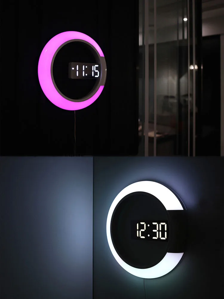 3d Wall Clock LED Digital Table Clock Alarm Mirror Hollow Wall Clocks Modern Design Nightlight For Home Living Room Decorations
3d Wall Clock LED Digital Table Clock Alarm Mirror Hollow Wall Clocks Modern Design Nightlight For Home Living Room Decorations