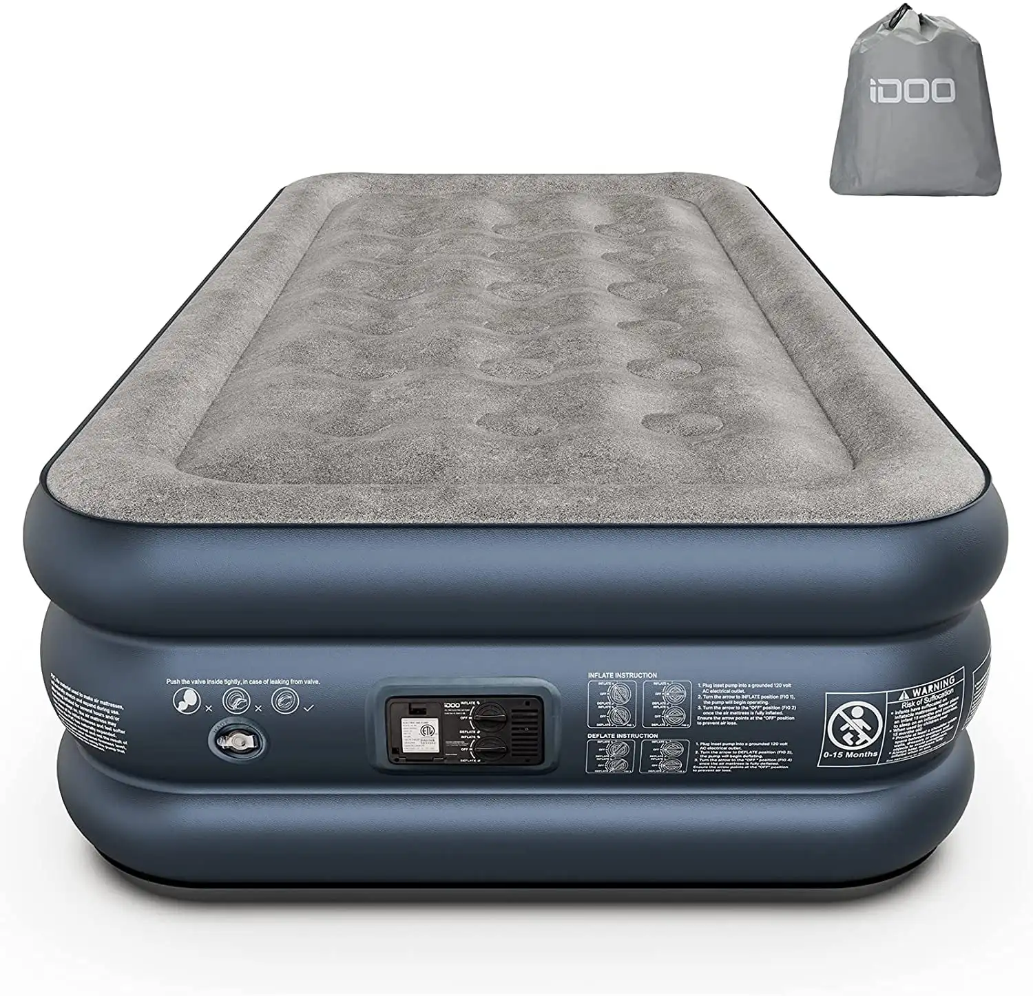 Air Mattress, Inflatable Airbed with Built-in for Guest Home Camping Travel, 550lb Max, (Twin Size 18")
Air Mattress, Inflatable Airbed with Built-in for Guest Home Camping Travel, 550lb Max, (Twin Size 18")