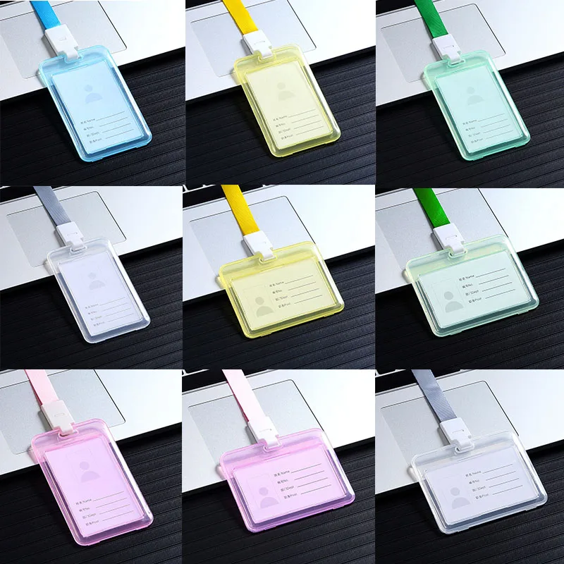 Transparent Work Card Cover with Lanyard Women Men Student Bus Card Badge Holder Business Credit Cards Bank ID Card Case
Transparent Work Card Cover with Lanyard Women Men Student Bus Card Badge Holder Business Credit Cards Bank ID Card Case