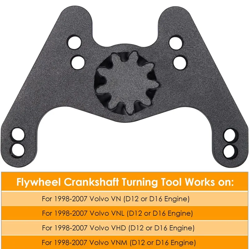 Crank/Flywheel Crankshaft Turning/Barring Tool for Volvo D12, D16 1998-2007 Engines & Mack Truck, Replace to 9996956 9996620
Crank/Flywheel Crankshaft Turning/Barring Tool for Volvo D12, D16 1998-2007 Engines & Mack Truck, Replace to 9996956 9996620