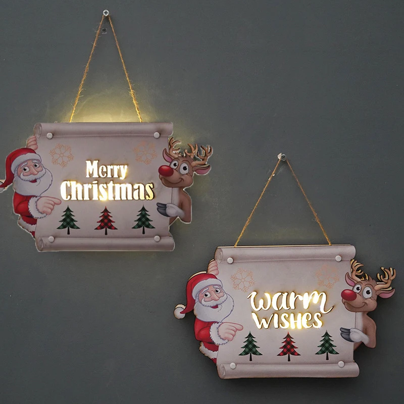 LED Door decoration Merry Christmas Wood Doorplate 20inch New Year Party Indoor/Outdoor Home Decor Hanging Sign
LED Door decoration Merry Christmas Wood Doorplate 20inch New Year Party Indoor/Outdoor Home Decor Hanging Sign