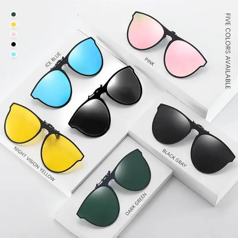Mirror Flip Up Clip Sunglasses Men Polarized Lens Metal Clips Night Vision Safe Driving UV400 Glasses for Women Myopic Dropship
Mirror Flip Up Clip Sunglasses Men Polarized Lens Metal Clips Night Vision Safe Driving UV400 Glasses for Women Myopic Dropship