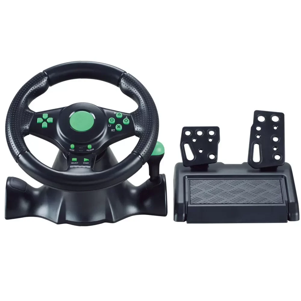 180 Degree Rotation Gaming Vibration Racing Steering Wheel With Pedals Car Steering Wheel For XBOX 360 For PS2 For PS3 USB
180 Degree Rotation Gaming Vibration Racing Steering Wheel With Pedals Car Steering Wheel For XBOX 360 For PS2 For PS3 USB