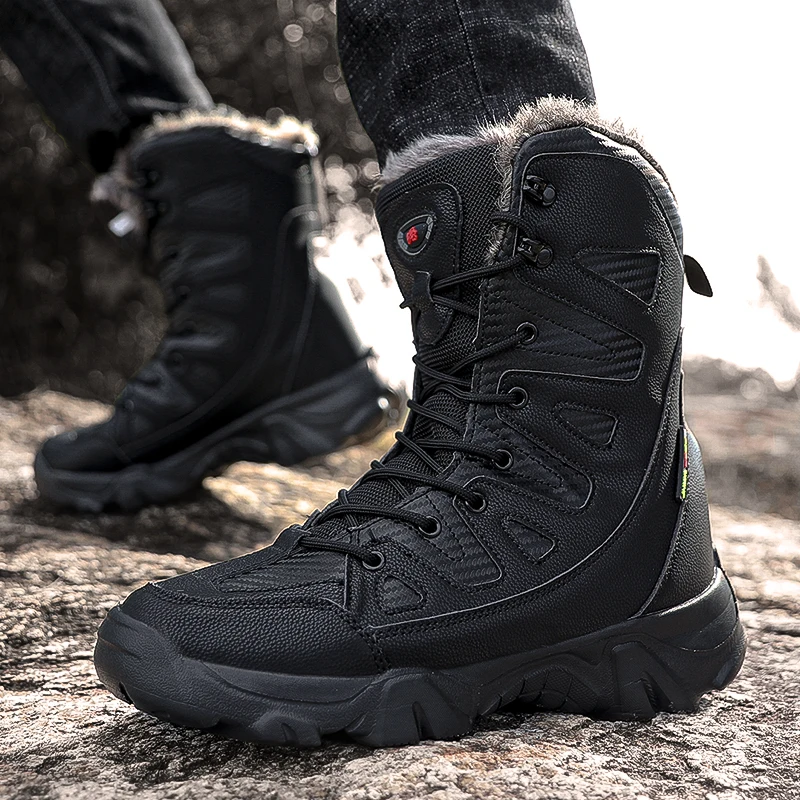 Men Boots plush warm Winter Shoes Man Footwear Warm Fur Snow Boots Ankle Botas Hombre Winter Boots For Men fur Winter Sneakers
Men Boots plush warm Winter Shoes Man Footwear Warm Fur Snow Boots Ankle Botas Hombre Winter Boots For Men fur Winter Sneakers