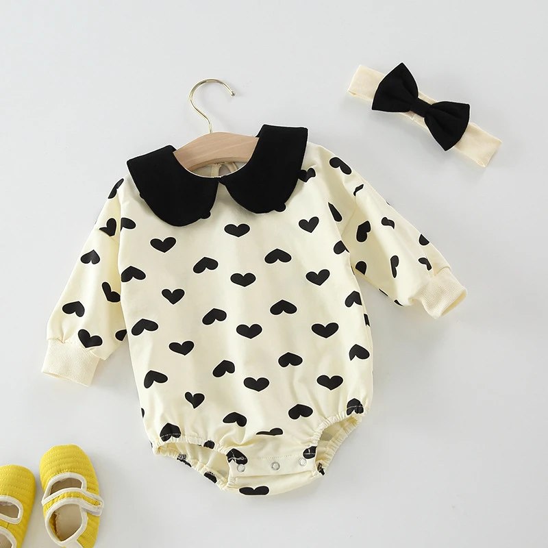 RiniKinda 2022 Autumn Infant Baby Girls Romper Print Cotton Casual Long Sleeve Peter Pan Collar Jumpsuit Toddler Baby Clothes
RiniKinda 2022 Autumn Infant Baby Girls Romper Print Cotton Casual Long Sleeve Peter Pan Collar Jumpsuit Toddler Baby Clothes