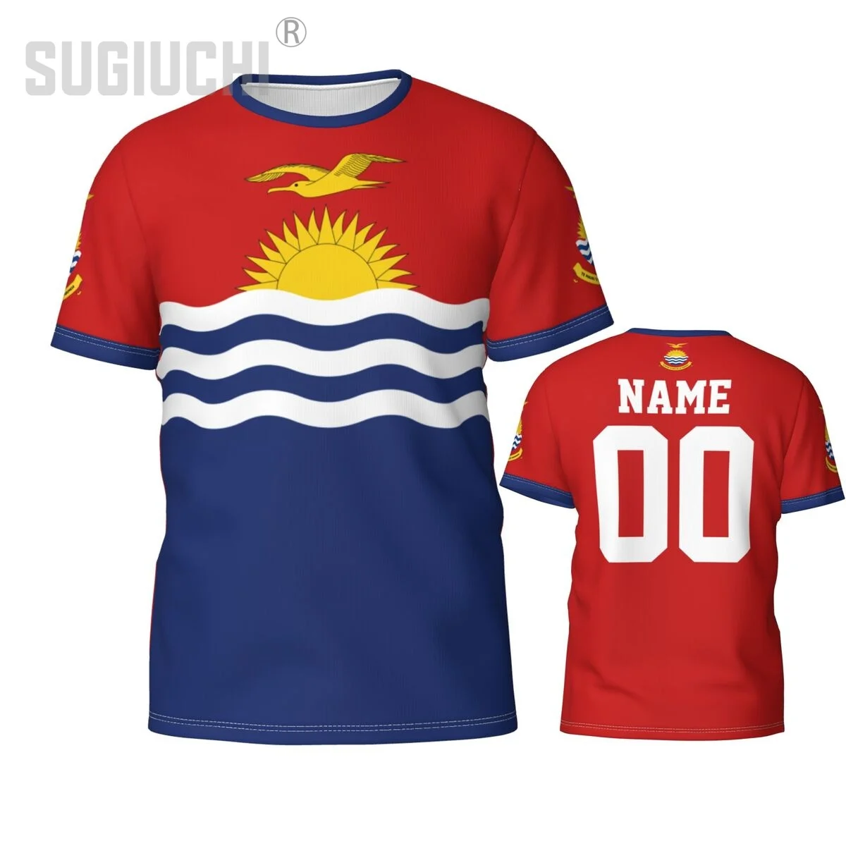

Футболка с логотипом Кирибати, эмблема флага, 3D футболки для мужчин и женщин, футболки, джерси, одежда для команды, футбольные фанаты, подарок, футболка