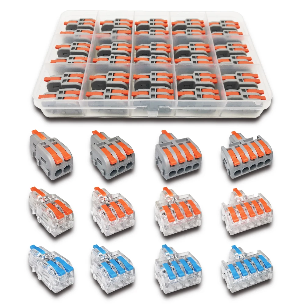 Mini Fast Boxed Wire Connector DF-12/13/14/15 Compact Conductor Spring Wiring Connector Conductor Push-in Terminal Block 
Mini Fast Boxed Wire Connector DF-12/13/14/15 Compact Conductor Spring Wiring Connector Conductor Push-in Terminal Block