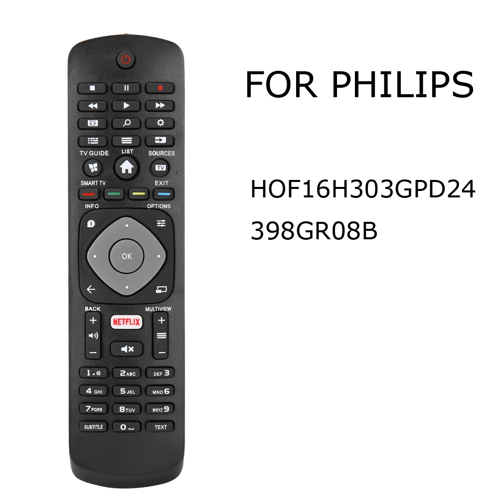 REMOTE CONTROL FOR PHILIPS SMART 4K Ultra HD LED LCD HDR WIFI TV Ambilight PUS PFT PFS PFK PUK PUH PFL ALL SEIERS Hotel/Hospital
REMOTE CONTROL FOR PHILIPS SMART 4K Ultra HD LED LCD HDR WIFI TV Ambilight PUS PFT PFS PFK PUK PUH PFL ALL SEIERS Hotel/Hospital