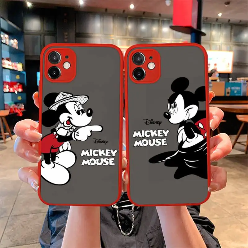 Cute Mickey Minnie Mouse Phone Case For iphone 13 12 11 Pro Mini Max XS X 8 7 Plus SE 2020 XR Matte Transparent Light red Cover
Cute Mickey Minnie Mouse Phone Case For iphone 13 12 11 Pro Mini Max XS X 8 7 Plus SE 2020 XR Matte Transparent Light red Cover