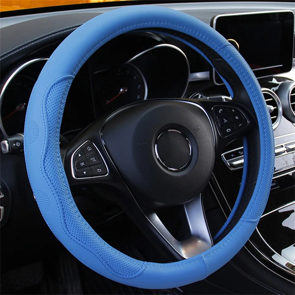 Car Steering Wheel Cover Breathable Anti Slip PU Leather Good Grip Suitable 37-38CM Car-styling Car Accessories
Car Steering Wheel Cover Breathable Anti Slip PU Leather Good Grip Suitable 37-38CM Car-styling Car Accessories