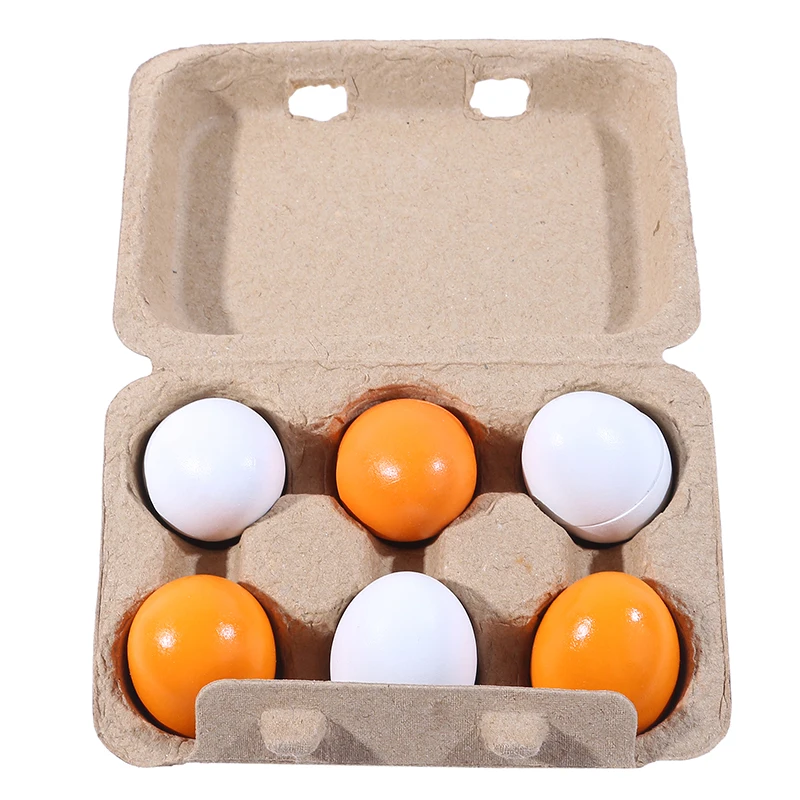 6pcs Simulation Wooden Eggs Toys Set Kids Pretend Play Wood Food Eggs Yolk Kitchen Food Children Kid Education Montessori Toys
6pcs Simulation Wooden Eggs Toys Set Kids Pretend Play Wood Food Eggs Yolk Kitchen Food Children Kid Education Montessori Toys