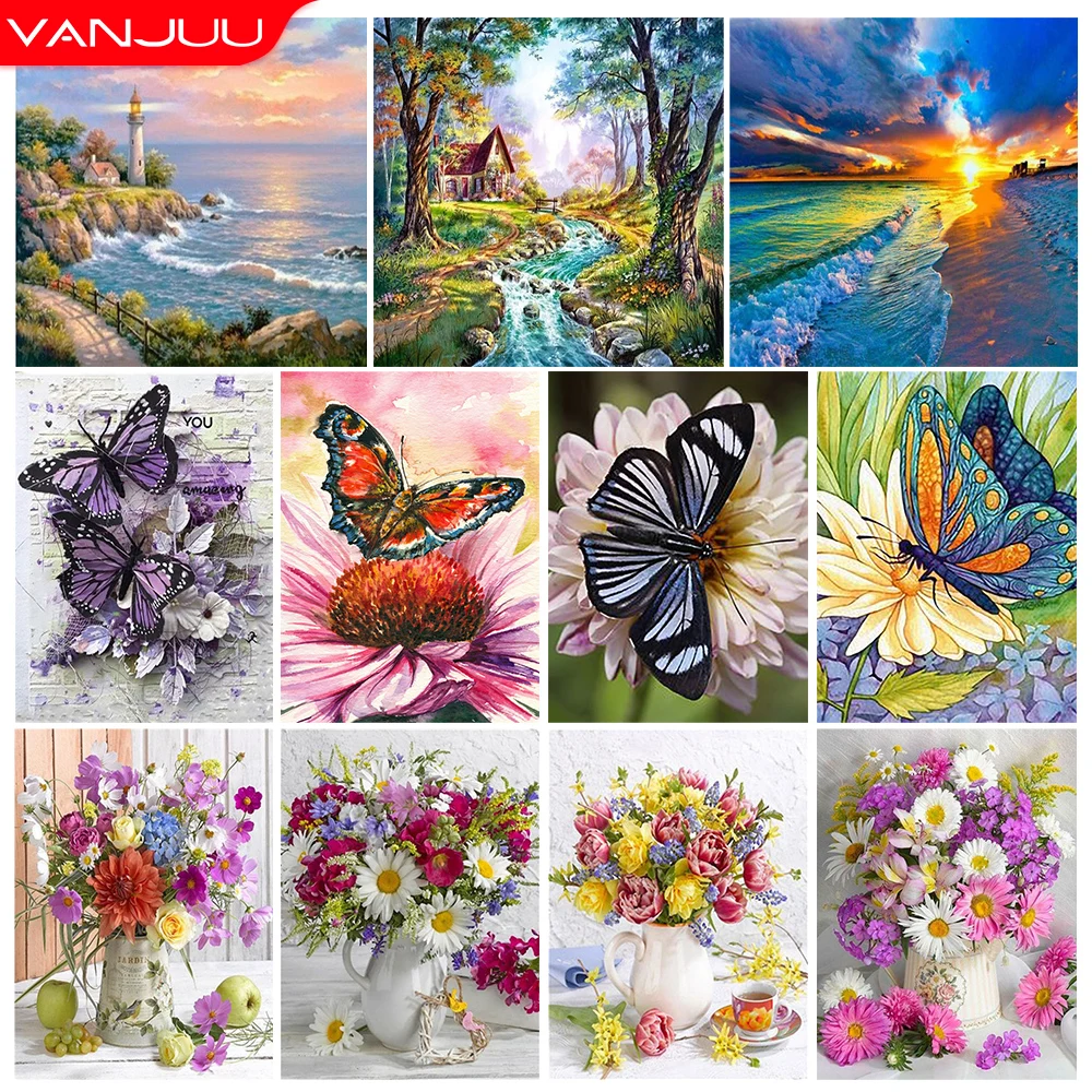 5D DIY Landscape Diamond Painting Kit Animal Butterfly Cross Diamond Embroidery Painting Flower Full Diamond Mosaic Home Decor G
5D DIY Landscape Diamond Painting Kit Animal Butterfly Cross Diamond Embroidery Painting Flower Full Diamond Mosaic Home Decor G