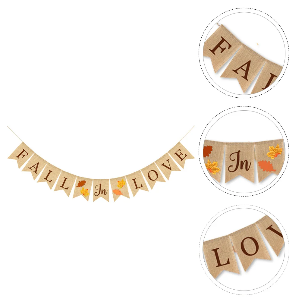 Осенний яркий баннер для свадебной вечеринки, свадебная гирлянда для душа для невесты, льняной подвесной баннер 
Осенний яркий баннер для свадебной вечеринки, свадебная гирлянда для душа для невесты, льняной подвесной баннер
