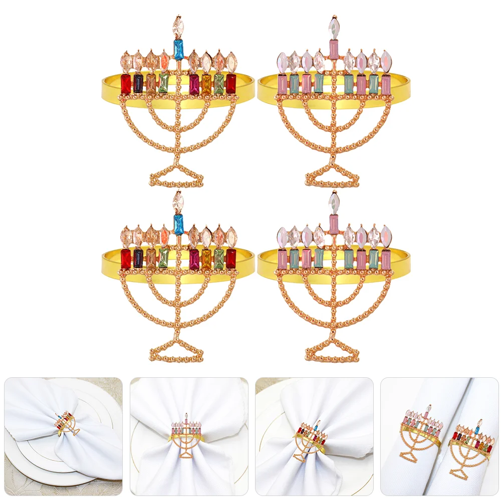 Menorah Molding Napkin Rings Dining Table Napkin Ring Serviette Buckles Colorful Diamond Candlestick Button Napkin Ring
Menorah Molding Napkin Rings Dining Table Napkin Ring Serviette Buckles Colorful Diamond Candlestick Button Napkin Ring