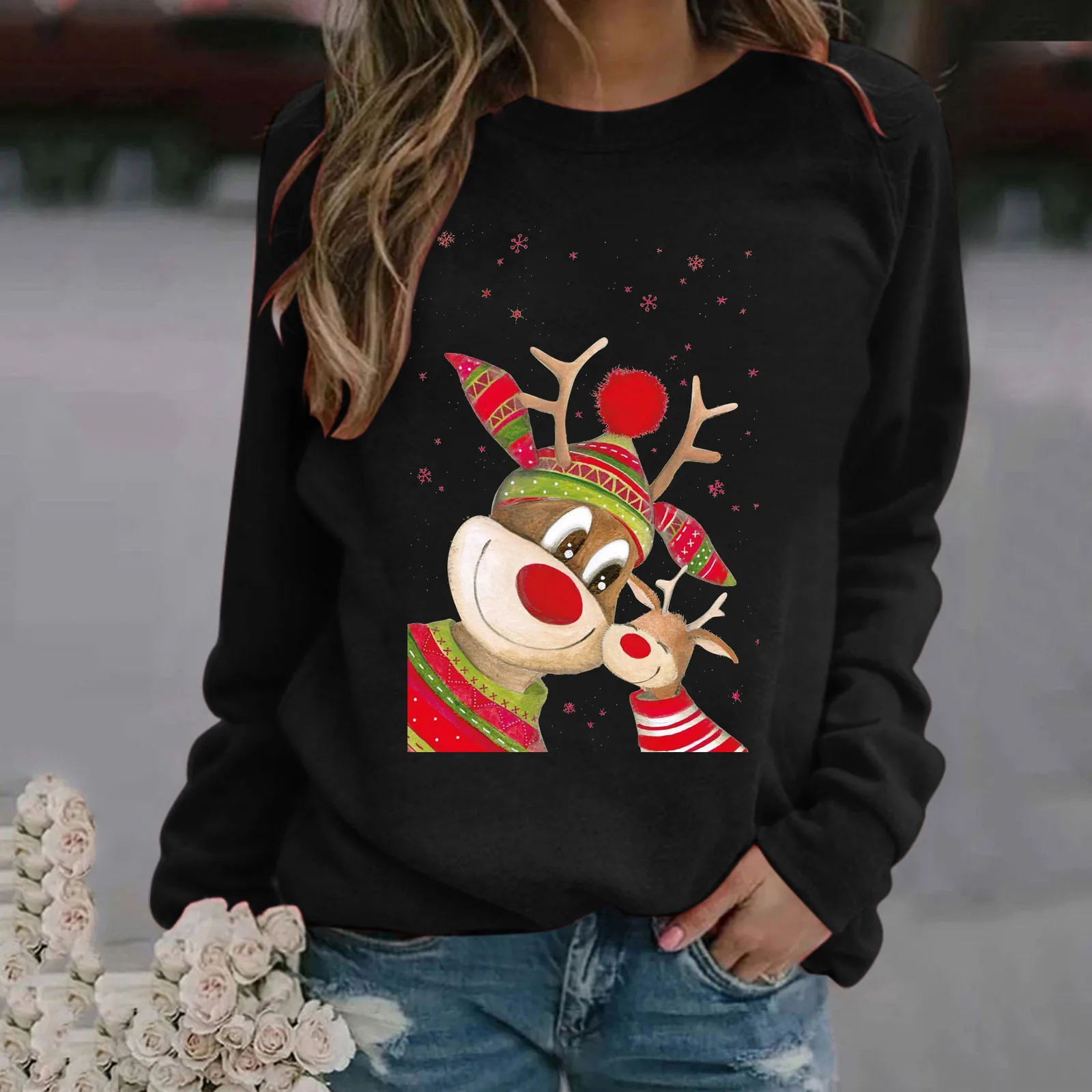 Graphic Sweatshirts Women Womens Casual Long Sleeve Sweatshirts Round Neck Christmas Cute Pullover Loose bape hoodie hoodies
Graphic Sweatshirts Women Womens Casual Long Sleeve Sweatshirts Round Neck Christmas Cute Pullover Loose bape hoodie hoodies