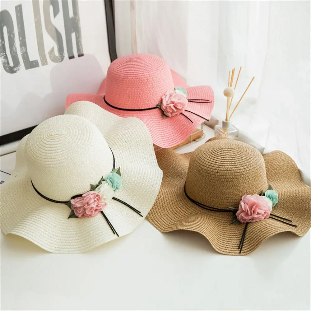 Fashion parent-child Cute flower sun hats Girl hand made straw wave wide brim sun hats casual shade hat summer woman beach hat
Fashion parent-child Cute flower sun hats Girl hand made straw wave wide brim sun hats casual shade hat summer woman beach hat