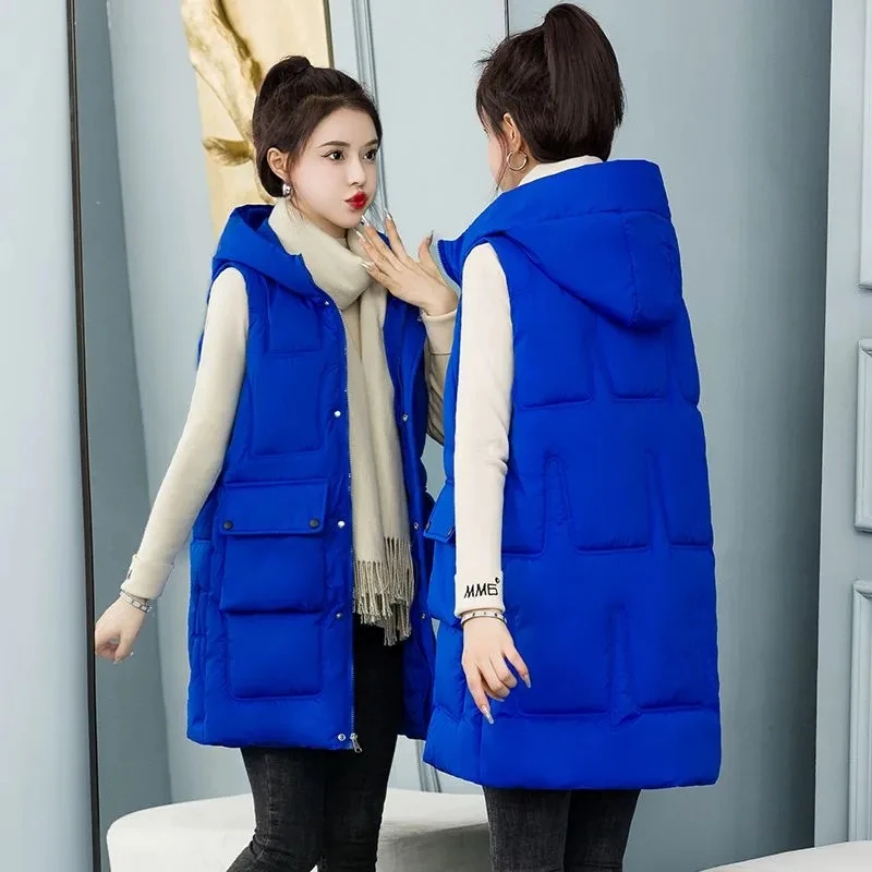 2023 Autumn Winter Women Vest New Student Cotton Coats Thick Warm Sleeveless Jacket Female Waistcoat Chaleco Mujer Outerwear 5XL
2023 Autumn Winter Women Vest New Student Cotton Coats Thick Warm Sleeveless Jacket Female Waistcoat Chaleco Mujer Outerwear 5XL