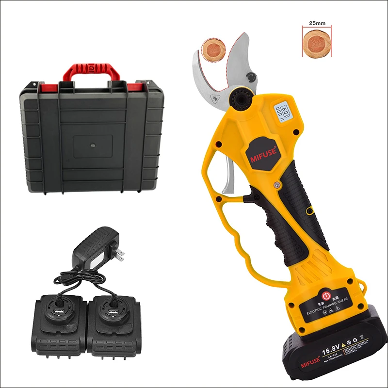 25mm LCD display battery powered cordless electric scissors pruning shears tree pruner secateur electrique
25mm LCD display battery powered cordless electric scissors pruning shears tree pruner secateur electrique