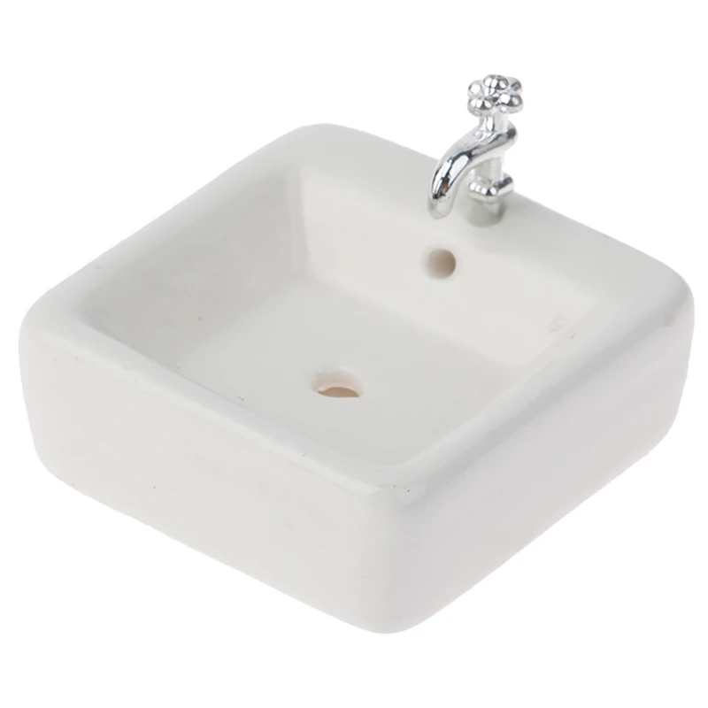 1:12 Dollhouse Bathroom Sink Miniature Ceramic Wash Basin Bathroom Sink Model Simulation Dollhouse Accessory
1:12 Dollhouse Bathroom Sink Miniature Ceramic Wash Basin Bathroom Sink Model Simulation Dollhouse Accessory