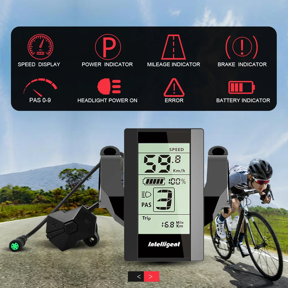 EBike 800S Display For Bafang 8fun LCD Plastic 24/36/48V 5 Pin Female BBS01 BBS02 BBSHD Mid-Motor Black 2022 New
EBike 800S Display For Bafang 8fun LCD Plastic 24/36/48V 5 Pin Female BBS01 BBS02 BBSHD Mid-Motor Black 2022 New