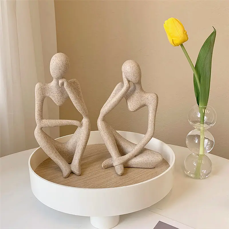 Nordic Style Home Decor Resin Abstract Thinker Statue Miniature Figure Abstract Sculptures Home Decor Accessories Desk Ornaments
Nordic Style Home Decor Resin Abstract Thinker Statue Miniature Figure Abstract Sculptures Home Decor Accessories Desk Ornaments