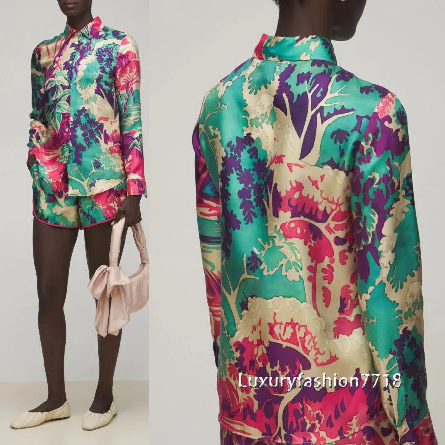 Luxury Designer 2022 spring branded high end Hand-Paint print Women blouses shirts Long Sleeve pure silk shirt and blouse S-XL
Luxury Designer 2022 spring branded high end Hand-Paint print Women blouses shirts Long Sleeve pure silk shirt and blouse S-XL