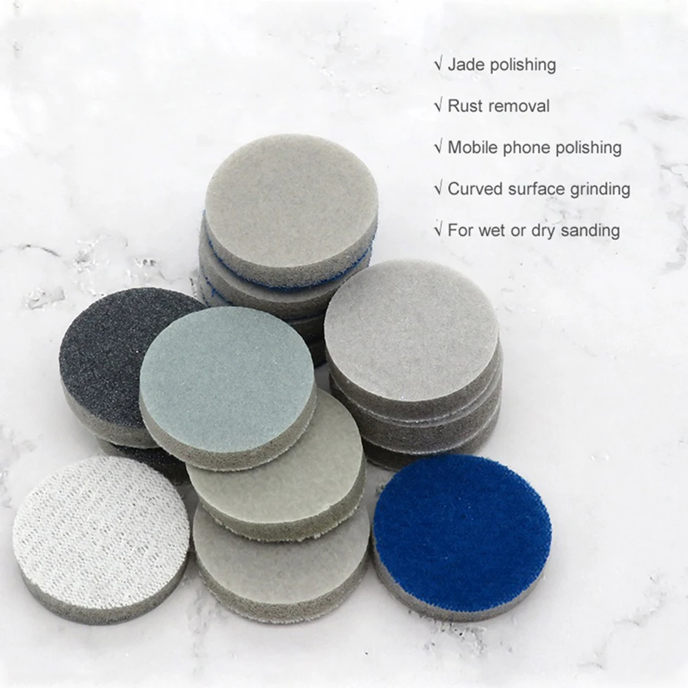 12pcs 1inch/25mm Round Sponge Sanding Disc Sandpaper Wet Dry Loop Grit 300-3000 Flocking Sponge Abrasives Air Tool Accessories
12pcs 1inch/25mm Round Sponge Sanding Disc Sandpaper Wet Dry Loop Grit 300-3000 Flocking Sponge Abrasives Air Tool Accessories