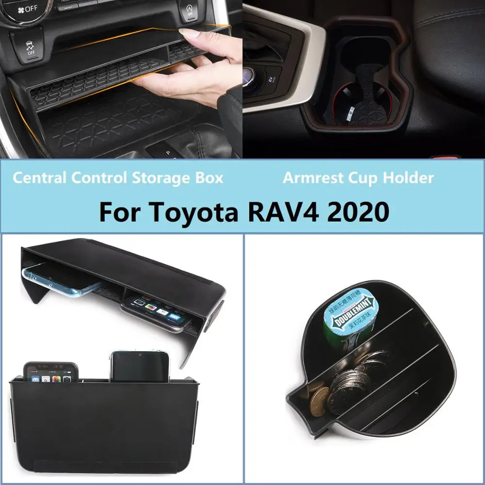 Black ABS For Toyota RAV4 2020 Car Central Console Multifunction Storage Box Phone Tray Cup Holder Car Accessory ffr
Black ABS For Toyota RAV4 2020 Car Central Console Multifunction Storage Box Phone Tray Cup Holder Car Accessory ffr