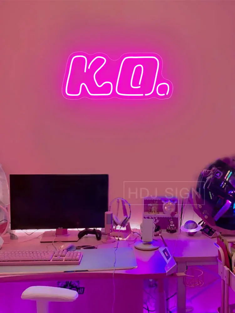 KO Neon Sign LED Light Wall Gaming Room Decor For Bar Party Wedding Shop Window Restaurant Neons Decoration Night Lights
KO Neon Sign LED Light Wall Gaming Room Decor For Bar Party Wedding Shop Window Restaurant Neons Decoration Night Lights