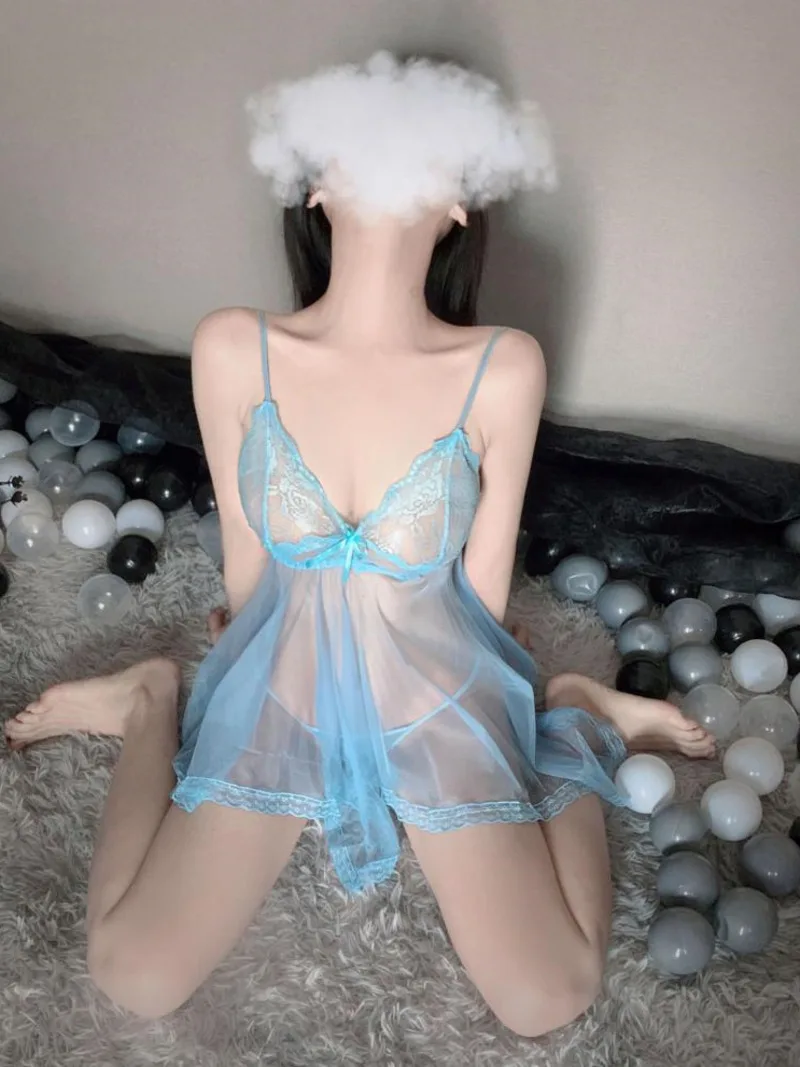 2023 Summer New Women's Sexy Temptation Transparent Lace Embroidery Gauze backless Slim Solid color Flirting sling Dress 2BD5
2023 Summer New Women's Sexy Temptation Transparent Lace Embroidery Gauze backless Slim Solid color Flirting sling Dress 2BD5