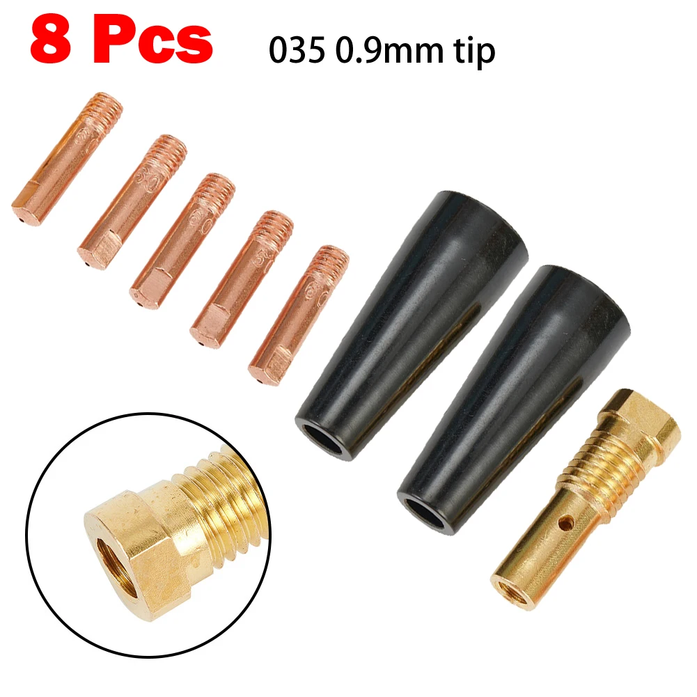 8PCS Gasless Nozzle Tips Kit Fit Century FC90 Flux-Cored Wire Feed Welder K3493-1 035 0.9mm Tip torch Welding Accessories
8PCS Gasless Nozzle Tips Kit Fit Century FC90 Flux-Cored Wire Feed Welder K3493-1 035 0.9mm Tip torch Welding Accessories