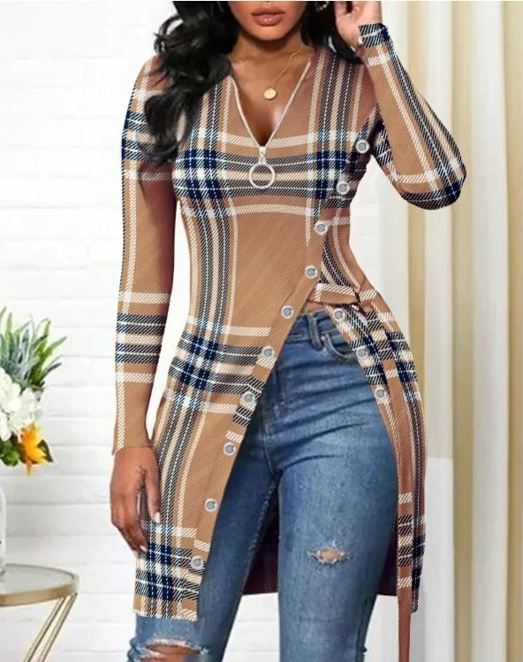 Split V-neck Spring Casual Ladies Super Sexy T-shirt With Print Shirt Women Tops Loose Vintage Long Shirt Female Tee
Split V-neck Spring Casual Ladies Super Sexy T-shirt With Print Shirt Women Tops Loose Vintage Long Shirt Female Tee