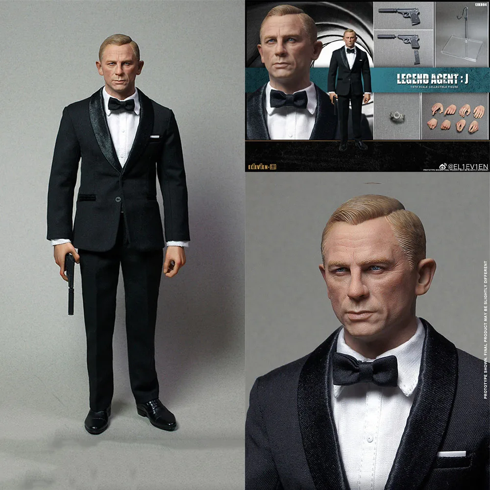 

Collectible ELEVEN EXK004 1/6 Scale 007 Agent James Bond Daniel Craig 12'' Male Soldier Action Figure Doll Full Set Model Toys