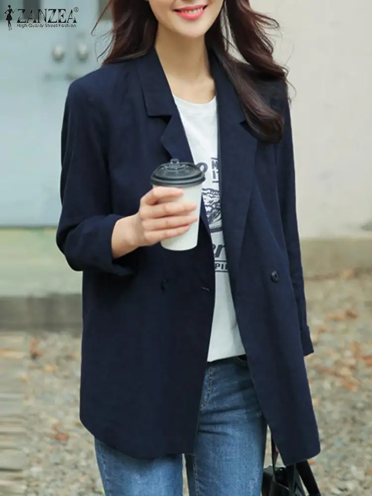 Autumn Korean Suits Thin 2023 ZANZEA Fashion Blazer Women Long Sleeve Blazer Casual Lapel Neck Coats Elegant OL Work Outwear
Autumn Korean Suits Thin 2023 ZANZEA Fashion Blazer Women Long Sleeve Blazer Casual Lapel Neck Coats Elegant OL Work Outwear