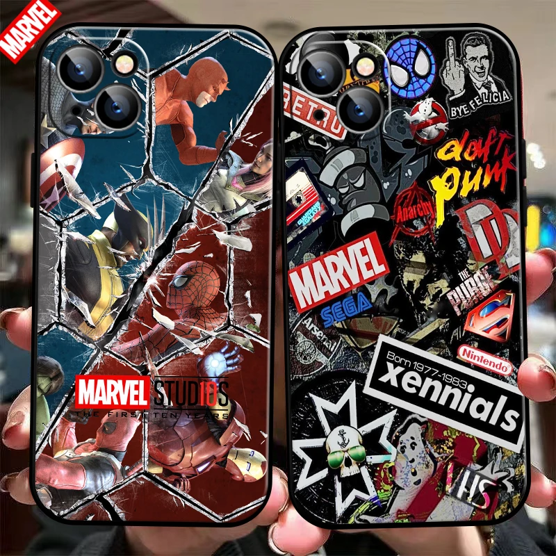 Marvel Avengers For Apple iPhone 13 12 11 Pro Max Mini X XR XS Max SE 6 6S 7 8 Plus Phone Case Funda Soft Black Silicone Cover
Marvel Avengers For Apple iPhone 13 12 11 Pro Max Mini X XR XS Max SE 6 6S 7 8 Plus Phone Case Funda Soft Black Silicone Cover
