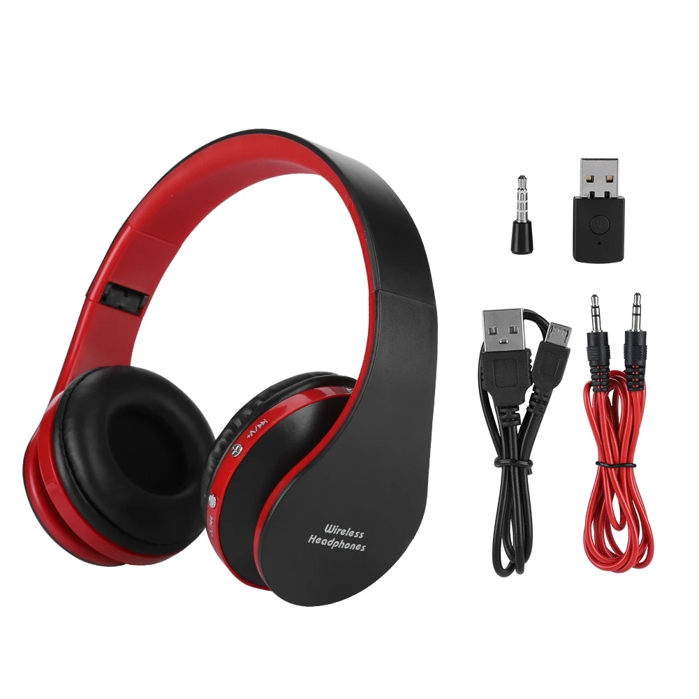 HiFi Sound Bluetooth Headset 12-hour Calling/10-hour Music Headphone for PS4 - Black+Red Wireless Headset
HiFi Sound Bluetooth Headset 12-hour Calling/10-hour Music Headphone for PS4 - Black+Red Wireless Headset