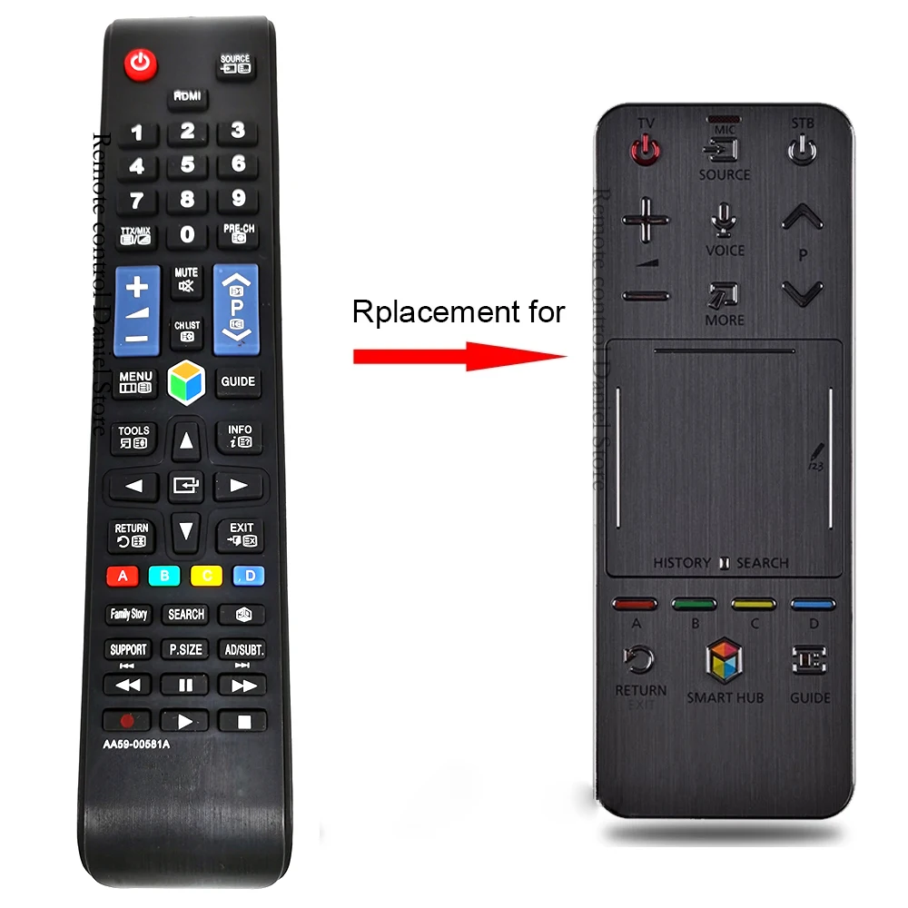 AA59-00581A remote control replacement for Samsung 3d smart tv UA55F8000J UA46F6400AJ Touch Control Remoto AA59-00782A 00761A
AA59-00581A remote control replacement for Samsung 3d smart tv UA55F8000J UA46F6400AJ Touch Control Remoto AA59-00782A 00761A