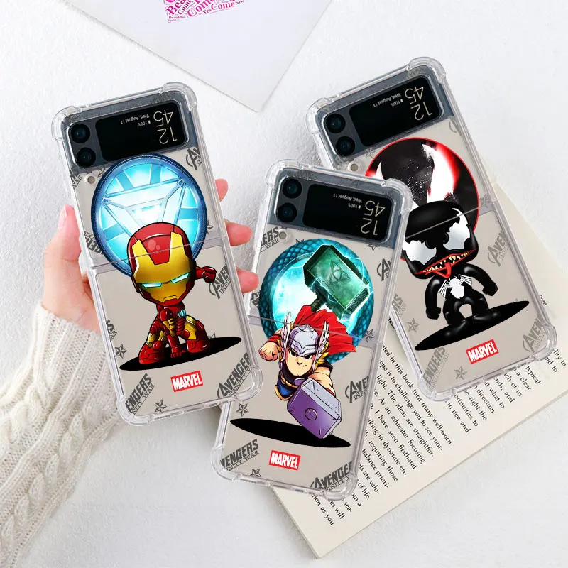 Luxury Case For Samsung Galaxy Z Flip 3 4 5G Funda Z Flip3 Clear PC Hard Shockproof Back Phone Coque Marvel Spiderman Avenger
Luxury Case For Samsung Galaxy Z Flip 3 4 5G Funda Z Flip3 Clear PC Hard Shockproof Back Phone Coque Marvel Spiderman Avenger