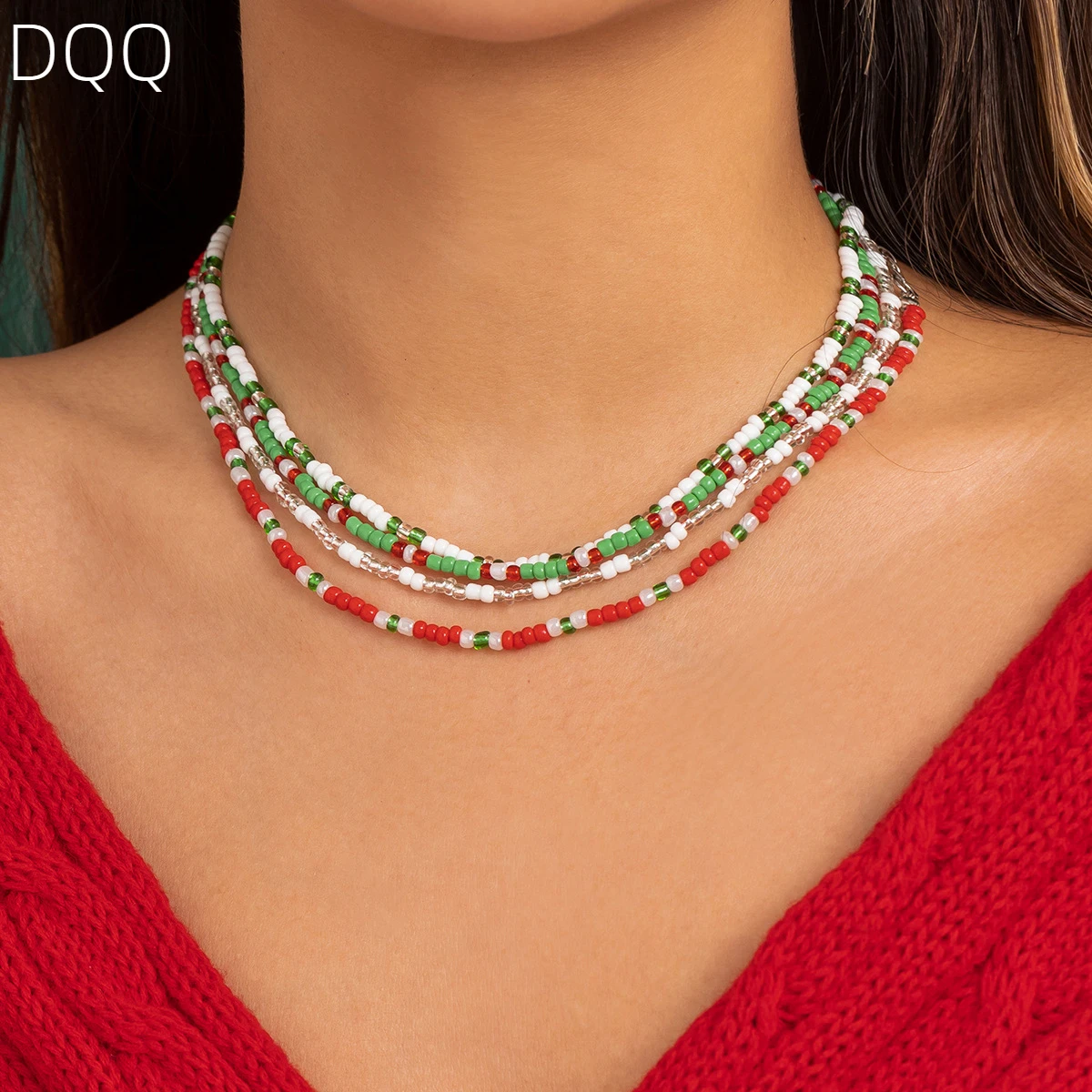 DQQ Necklace Natural pearl Statement Short Chain Christma Necklace For Women Seed Crystal beads Chain Necklaces Handmade Jewelry
DQQ Necklace Natural pearl Statement Short Chain Christma Necklace For Women Seed Crystal beads Chain Necklaces Handmade Jewelry