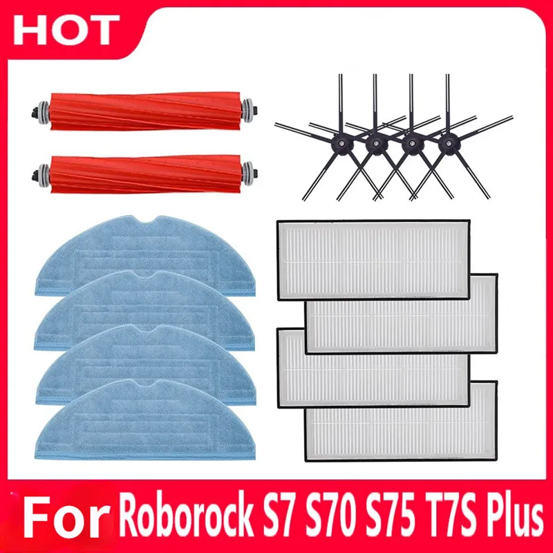 Original Roborock S7 S70 S75 Washable Filter Mesh Accessories Detachable Roller Brush Mop Cloth Brush Replacement Parts Package
Original Roborock S7 S70 S75 Washable Filter Mesh Accessories Detachable Roller Brush Mop Cloth Brush Replacement Parts Package