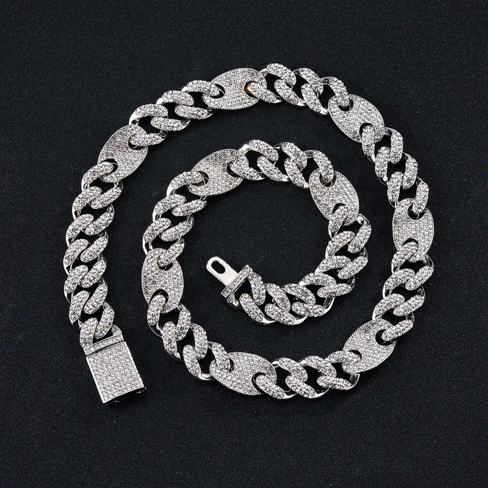 Hip Hop Iced Out Rhinestone Chain Choker Necklace For Men Miami Cuban Luxury Banquet Accessories Exaggerated Creative Jewelry
Hip Hop Iced Out Rhinestone Chain Choker Necklace For Men Miami Cuban Luxury Banquet Accessories Exaggerated Creative Jewelry