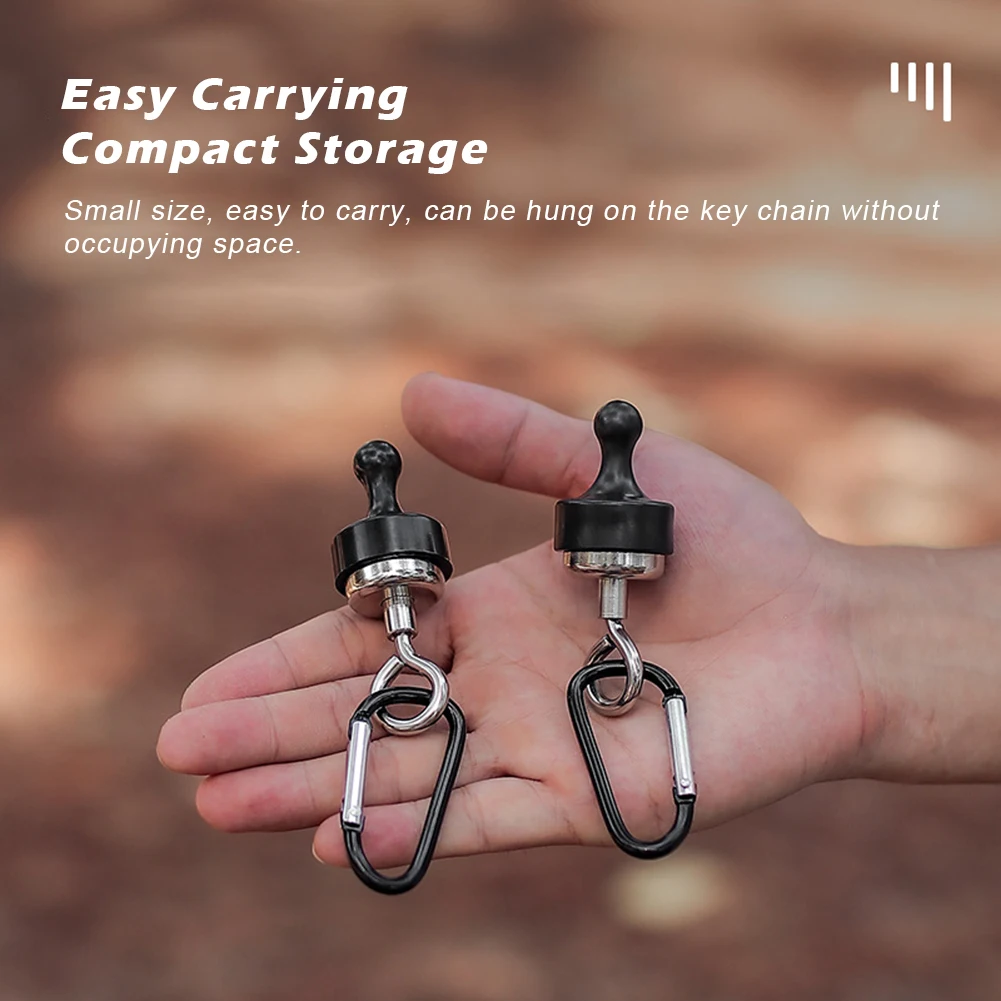 

Strong Magnetic Carabiner Keychain Camping snap Clip D Type Lock Buckle Outdoor Tent Canopy Hanging Buckle Hook Clasps