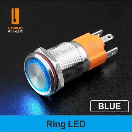 WINDOO Металлический кнопочный переключатель 16/19 мм 10A
WINDOO Металлический кнопочный переключатель 16/19 мм 10A